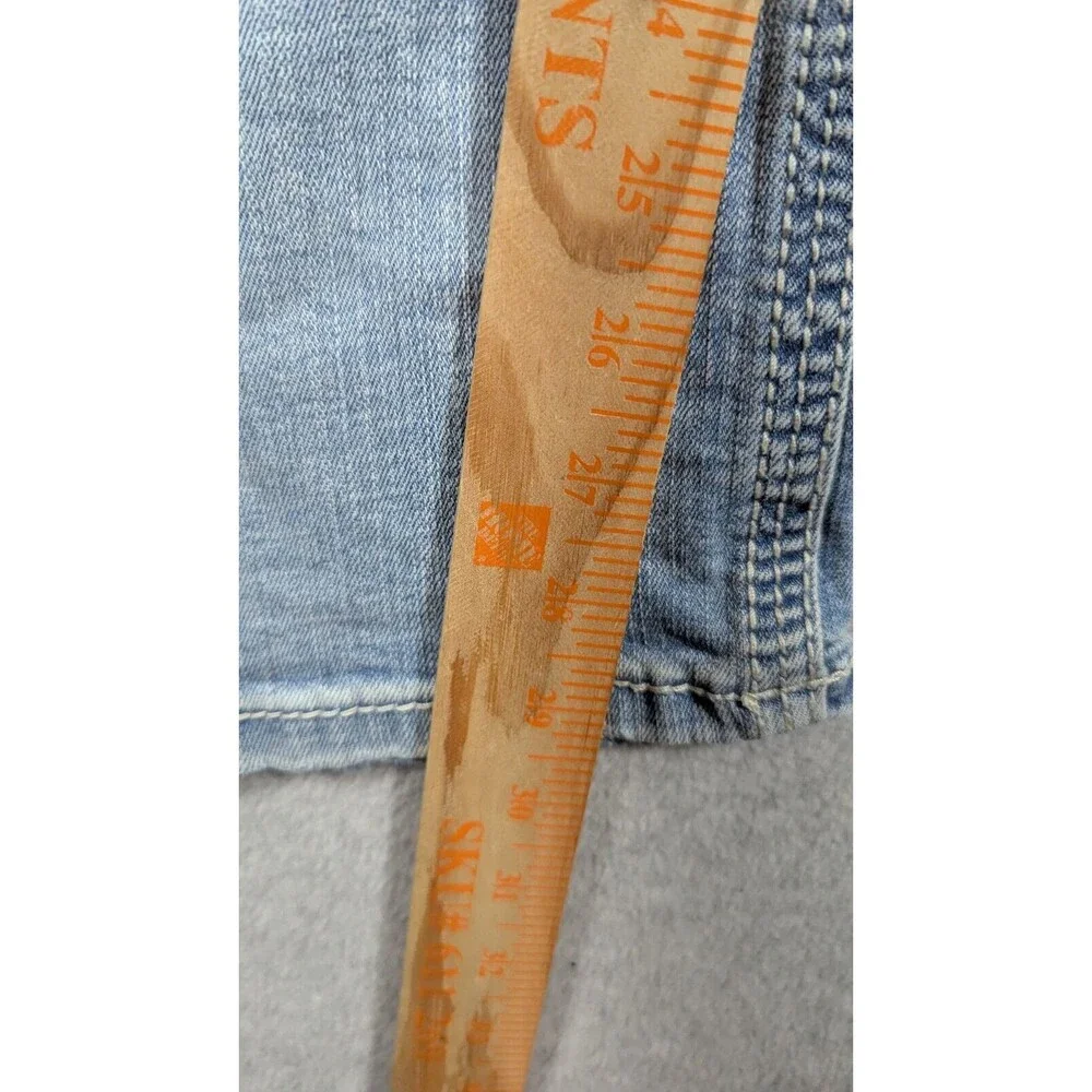 BKE Men‎ Jeans 36x29 Tyler Straight Whiskering Light Wash Cotton Zip Fly